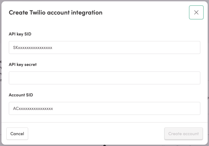 Adding a Twilio account to Iterable