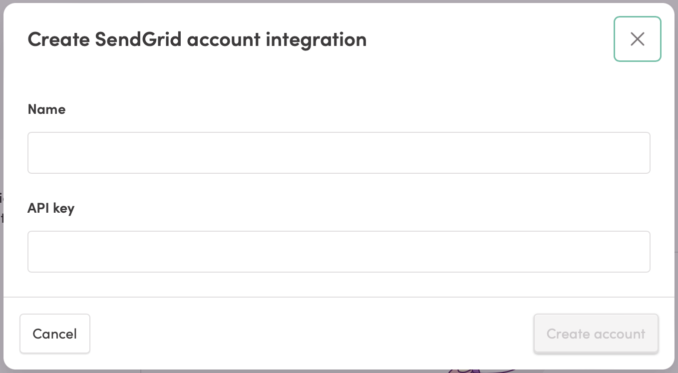 Adding a SendGrid account to Iterable
